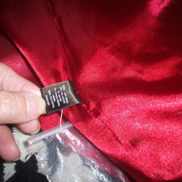 Express Tweed Wool Blend Medium, Black  White Pea Coat Preppy Academia Lined - Picture 15 of 16